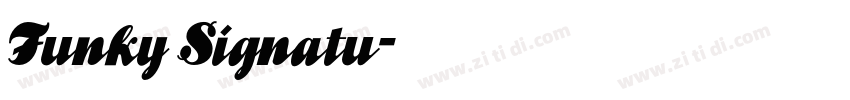 Funky Signatu字体转换